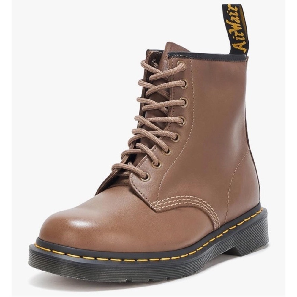Dr Martens 1460 Artimus Leather Lace‎ Up Boots Men's Size 6 Women 7 Khaki Brown